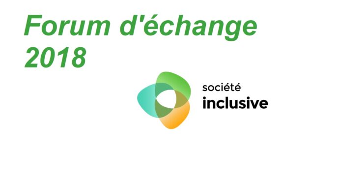 Image représentant le Forum d'échange 2018de Société inclusive 2
