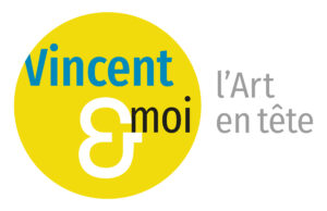 Logo de Vincent et moi, l'art en tête