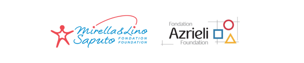logo de la fondation Mirella et Lino Saputo et de la fondation Azrieli