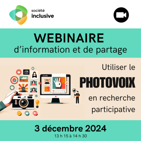 Webinaire d'information et de partage. Utiliser le photovoix en recherche participative