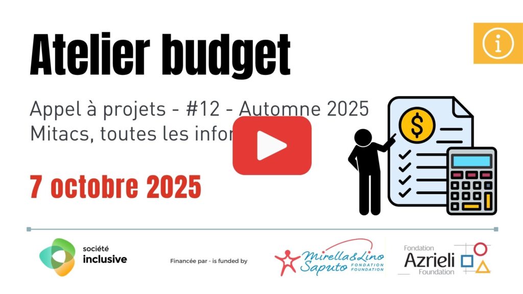 Atelier d’aide à la rédaction du budget – Automne 2025
